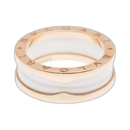 New Bulgari Bulgari Ring An855964 18Kt Rose Gold White