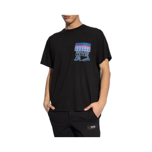Versace Jeans Couture Logo Printed Crewneck T-Shirt