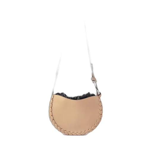 Woven-Trim Cross-Body Bag