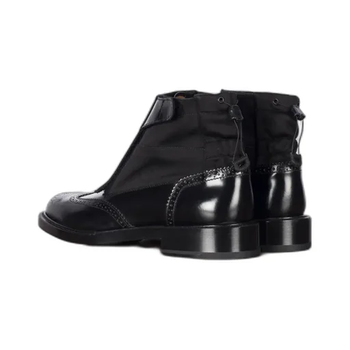 Cordov Nylon Spliced Carved Ankle Boots