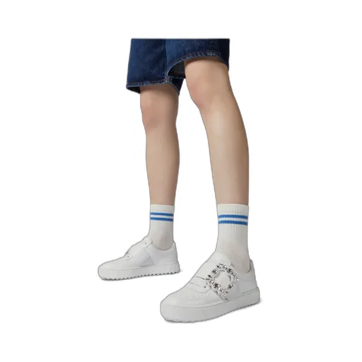 Roger Vivier Embellished Buckle Sneakers
