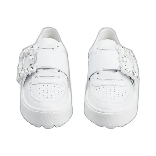 Roger Vivier Embellished Buckle Sneakers