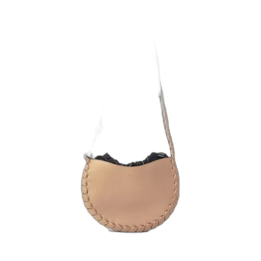 Woven-Trim Cross-Body Bag