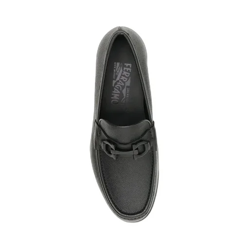 Salvatore Ferragamo Logo Plaque Slip-On Loafers