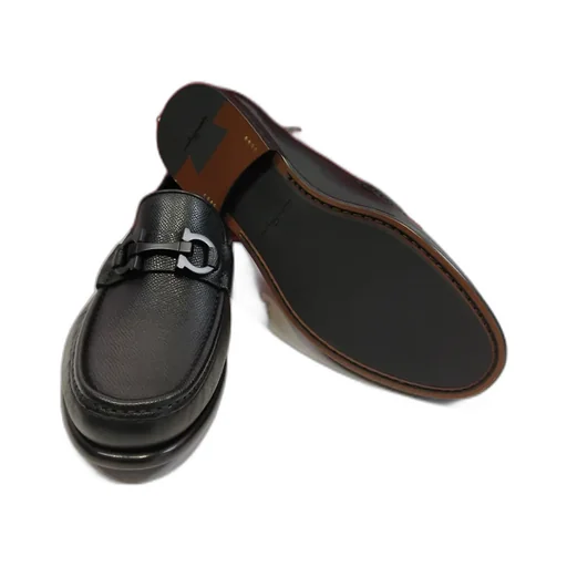 Salvatore Ferragamo Logo Plaque Slip-On Loafers