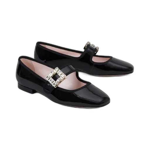 Roger Vivier TrÈS Vivier Buckle Embellished Babies Ballerinas