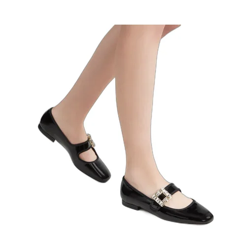 Roger Vivier TrÈS Vivier Buckle Embellished Babies Ballerinas