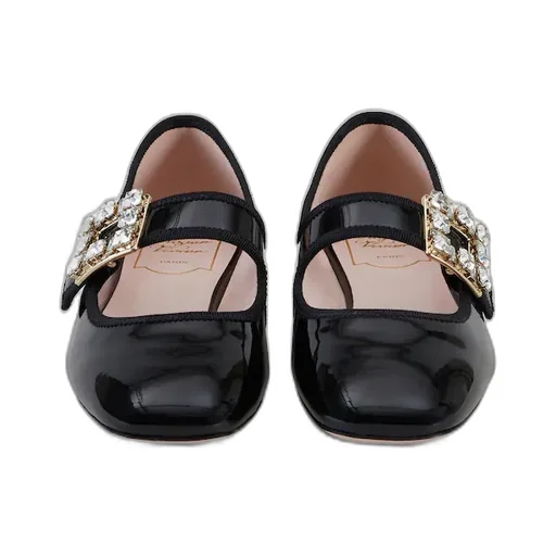 Roger Vivier TrÈS Vivier Buckle Embellished Babies Ballerinas