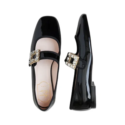 Roger Vivier TrÈS Vivier Buckle Embellished Babies Ballerinas