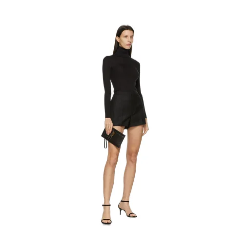 Saint Laurent Cassandre Matelassé Large Zipped Clutch Bag