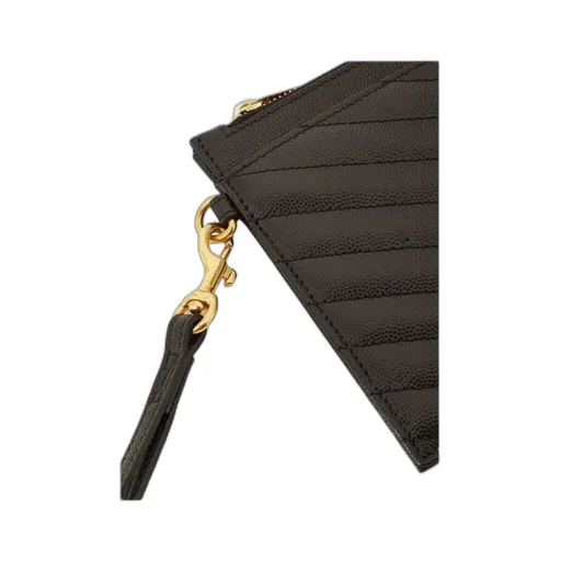 Saint Laurent Cassandre Matelassé Large Zipped Clutch Bag