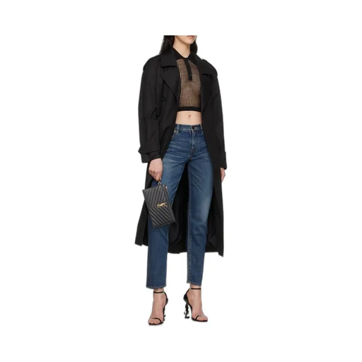 Saint Laurent Cassandre Matelassé Large Zipped Clutch Bag