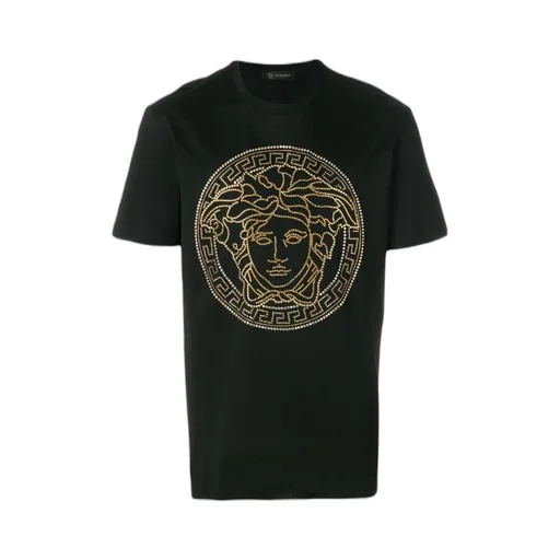 Versace Logo-Embellished Crewneck T-Shirt