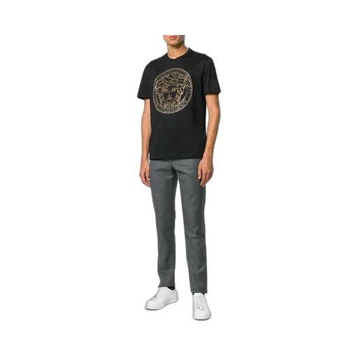 Versace Logo-Embellished Crewneck T-Shirt