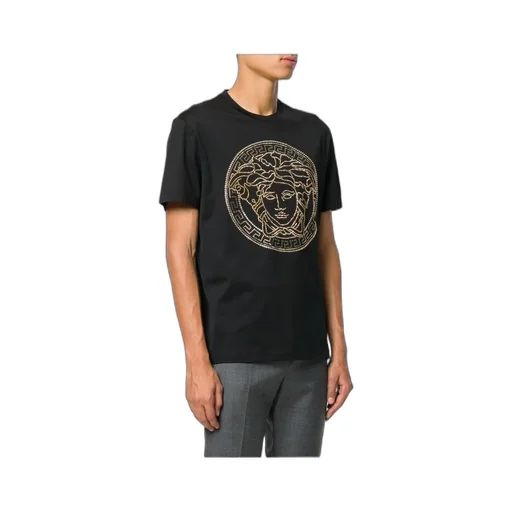Versace Logo-Embellished Crewneck T-Shirt