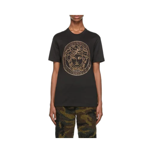 Versace Logo-Embellished Crewneck T-Shirt