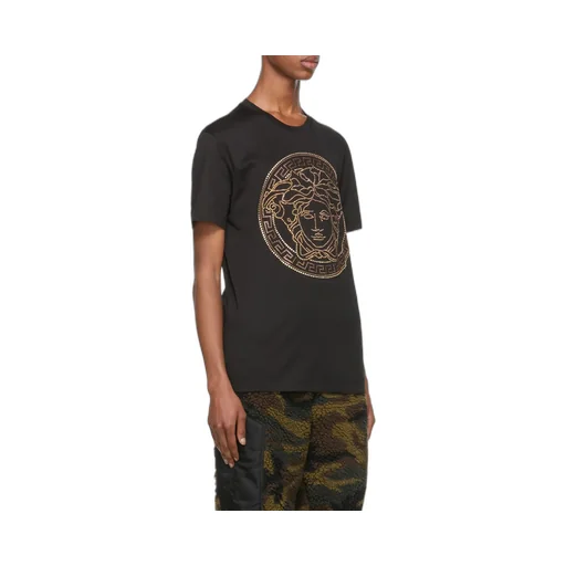Versace Logo-Embellished Crewneck T-Shirt