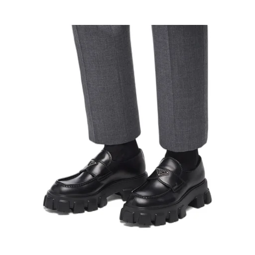 Monolith Brushed Leather Loafers
