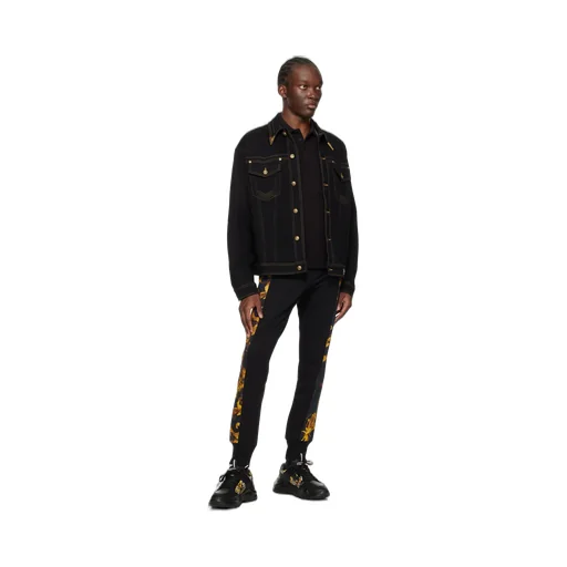 Versace Jeans Couture Logo-Embroidered Short-Sleeved Polo Shirt