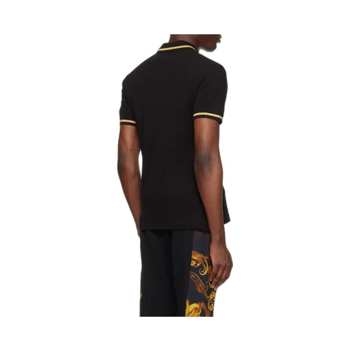 Versace Jeans Couture Logo-Embroidered Short-Sleeved Polo Shirt