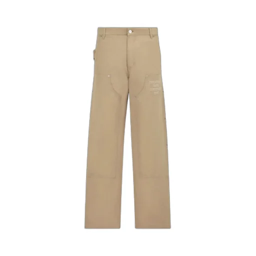 Dior Homme Logo Patch Straight Leg Pants