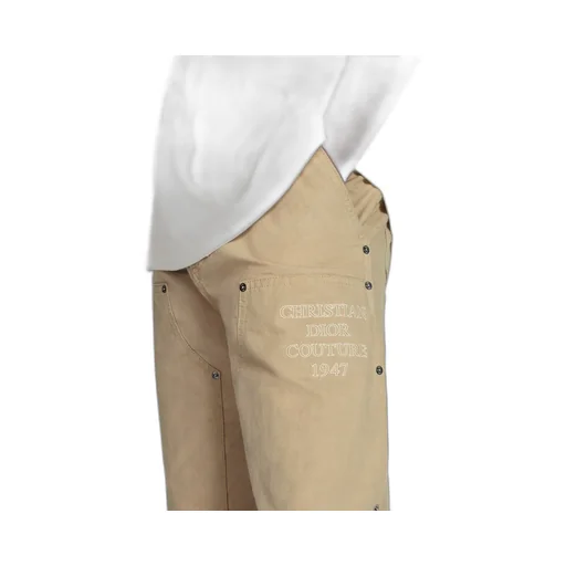 Dior Homme Logo Patch Straight Leg Pants