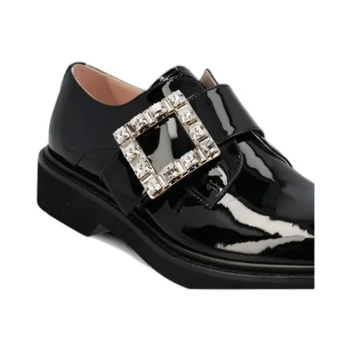 Viv' Rangers Strass Buckle Monkstraps In Fabric