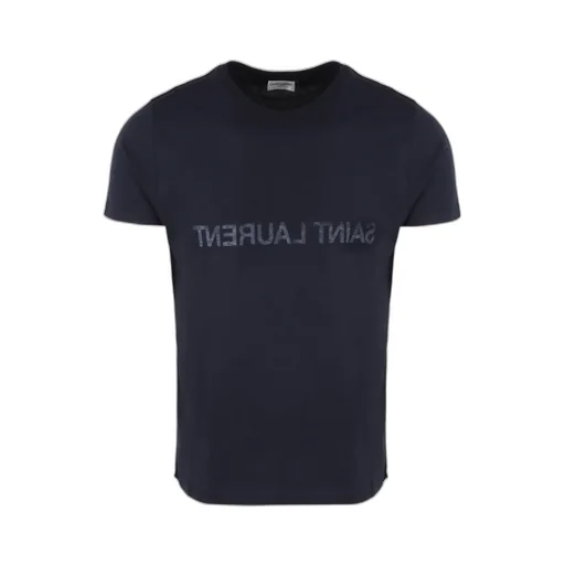 Saint Laurent Logo Printed Crewneck T-Shirt