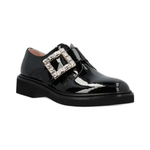 Viv' Rangers Strass Buckle Monkstraps In Fabric