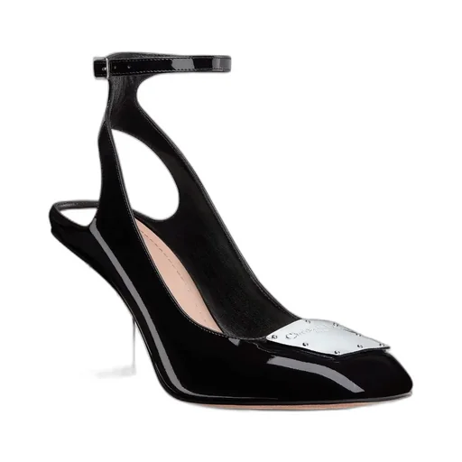 Christian Dior Buckle Detailed Square Toe Pumps