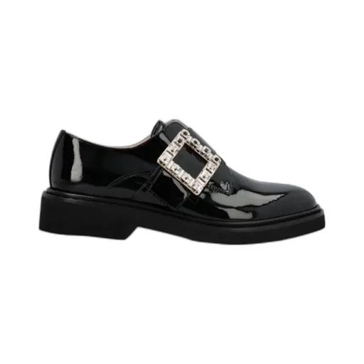 Viv' Rangers Strass Buckle Monkstraps In Fabric