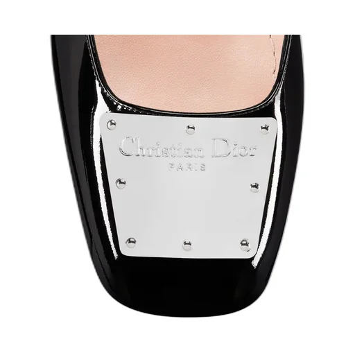 Christian Dior Buckle Detailed Square Toe Pumps