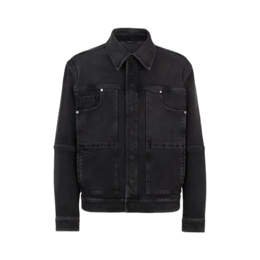Fendi Straight Cut Denim Jacket