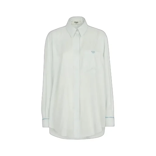 Fendi Long Sleeved Drop Shoulder Shirt
