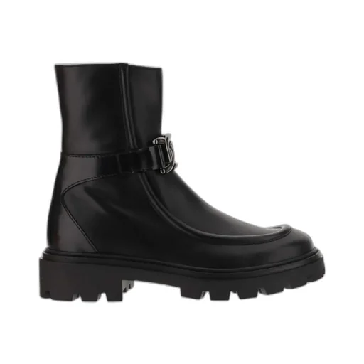 Tod's Round Toe Side Zipped Ankle Boots