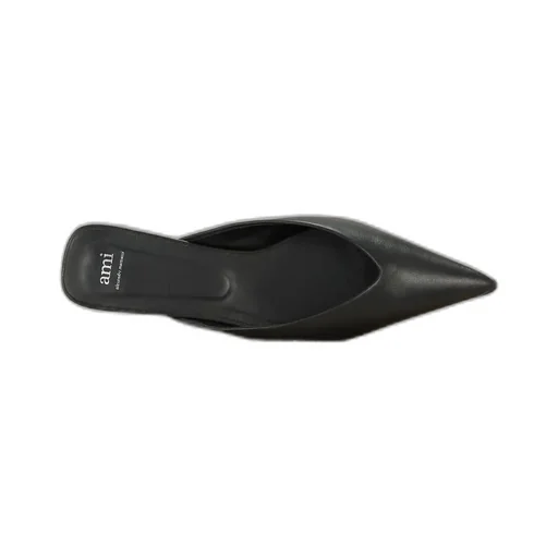Pointed Flat-Soled Muller Shoes