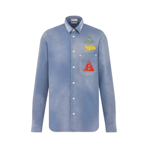 Dior Homme Buttoned Long-Sleeved Denim Shirt