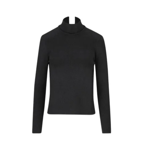 Long-Sleeved Sweater With Vertical Collar