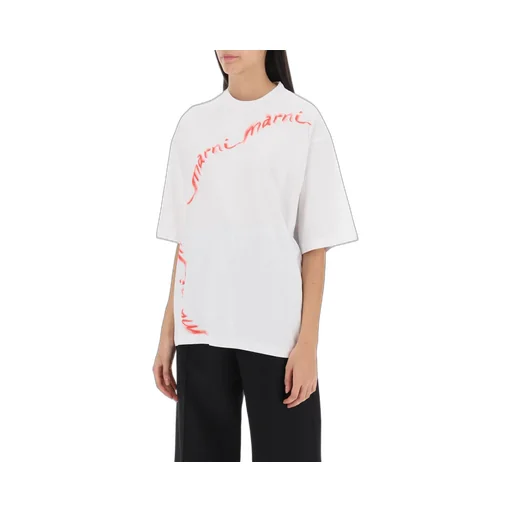 Marni Logo Printed Oversized T-Shirt