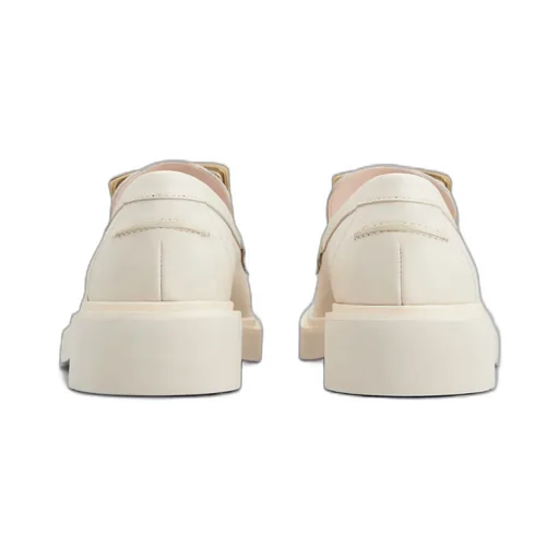 Viv' Rangers Metal Buckle Loafers In Leather