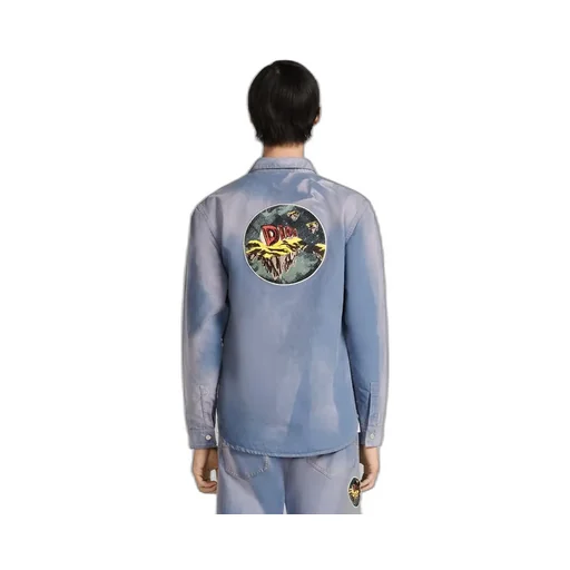 Dior Homme Buttoned Long-Sleeved Denim Shirt