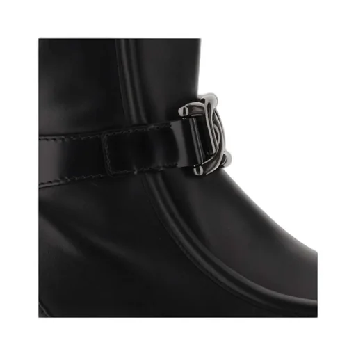 Tod's Round Toe Side Zipped Ankle Boots