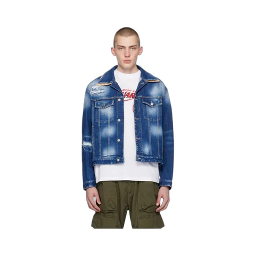 Button Front Lapel Denim Coat
