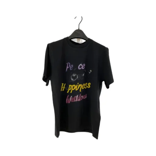 Slogan-Print Cotton T-Shirt