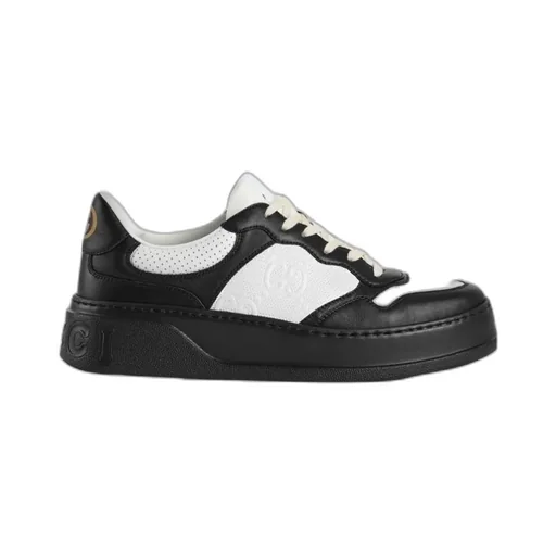 Gucci Gg Embossed Lace-Up Sneakers