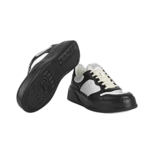 Gucci Gg Embossed Lace-Up Sneakers