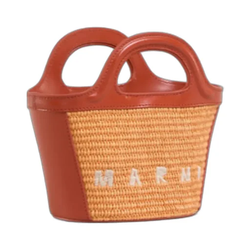Marni Tropicalia Logo Embroidered Micro Tote Bag