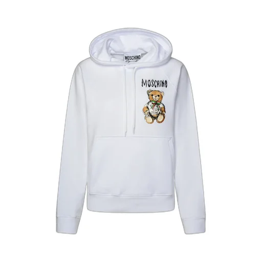 Moschino Logo Teddy Bear Printed Drawstring Hoodie