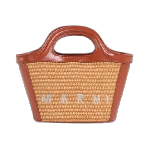 Marni Tropicalia Logo Embroidered Micro Tote Bag