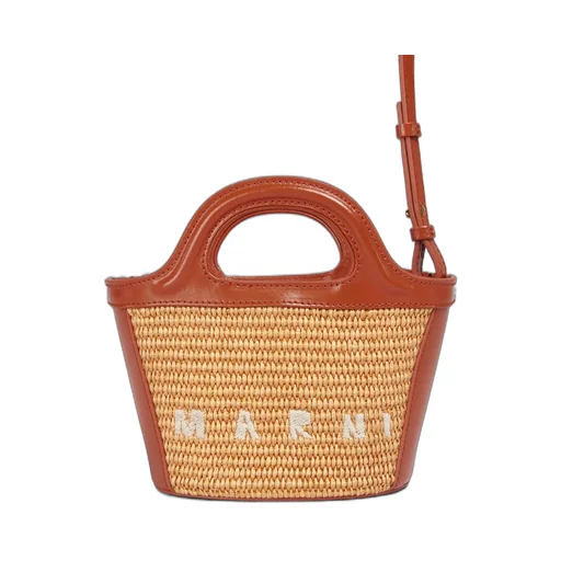 Marni Tropicalia Logo Embroidered Micro Tote Bag